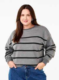 Sweat-shirt à rayures, MGM w. Black Stripe, Model