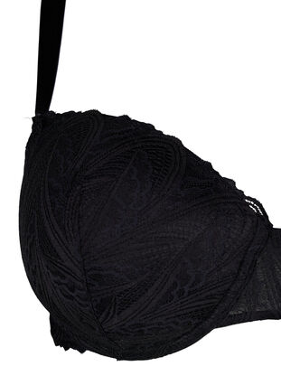 Zizzi Soutien-gorge en dentelle moulé avec armatures, Black, Packshot image number 2