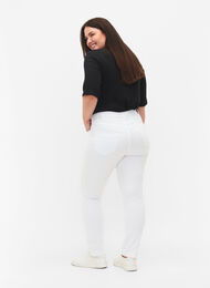 Slim fit Emily jeans met normale taille, White, Model