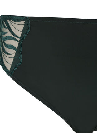 Zizzi Culotte tai avec broderie et taille régulière, Scarab, Packshot image number 2