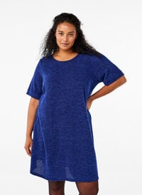 Robe t-shirt avec poches et manches courtes, Sodalite Blue, Model