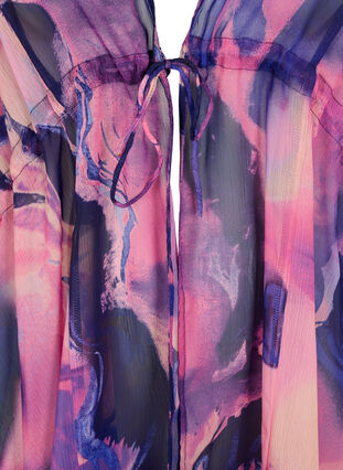 Zizzi Kimono de plage avec imprimé, Purple Swirl, Packshot image number 2