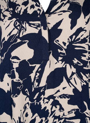 ZizziTuniek met print en 3/4 mouwen, Navy Blazer AOP, Packshot image number 2