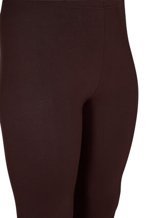 Zizzi Leggings basiques en viscose, Coffee Bean, Packshot image number 2