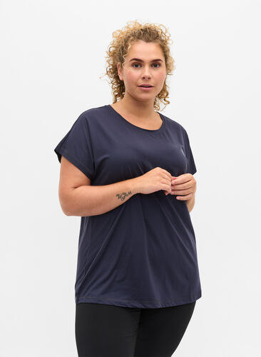 Zizzi T-shirt basique, Graphite, Model image number 0