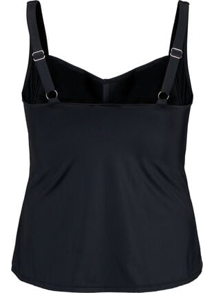 ZizziTankini met draperingen, Black, Packshot image number 1