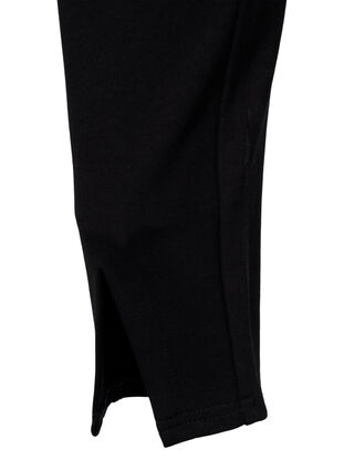 ZizziViscose leggings met splitten aan de voorkant, Black, Packshot image number 3