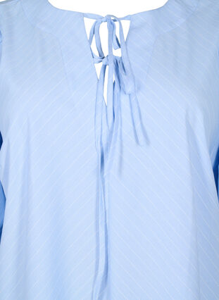 Robe avec liens et manches 3/4, Blue Stripe, Packshot image number 2