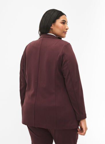 ZizziEenvoudige blazer met knoopsluiting, Fudge, Model image number 1