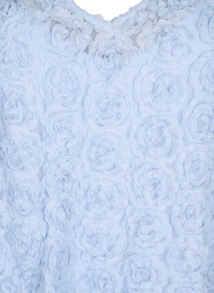 ZizziFeestjurk met 3D bloemen, Cashmere Blue, Packshot image number 2