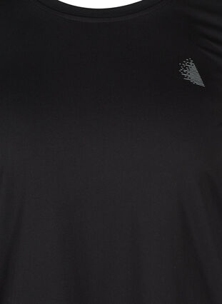 ZizziTraining blouse met 3/4 mouwen, Black, Packshot image number 2