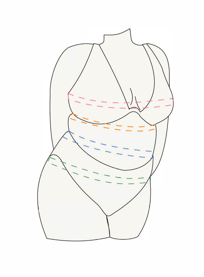 driehoek Controversieel stam Maattabel voor bikini's en badkleding - Vind je maten hier - Zizzi